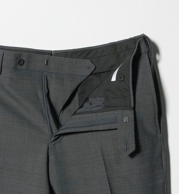 UNITED ARROWS「ピンヘッド トロピカル サイドエクステンド ノープリーツ スラックス COMFORT EASY‐MODEL ウォッシャブル 」|スラックス|