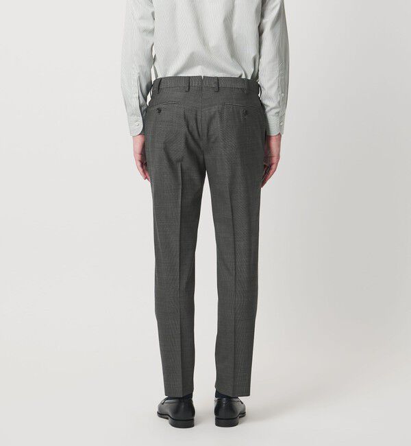 UNITED ARROWS「ピンヘッド トロピカル サイドエクステンド ノープリーツ スラックス COMFORT EASY‐MODEL ウォッシャブル 」|スラックス|