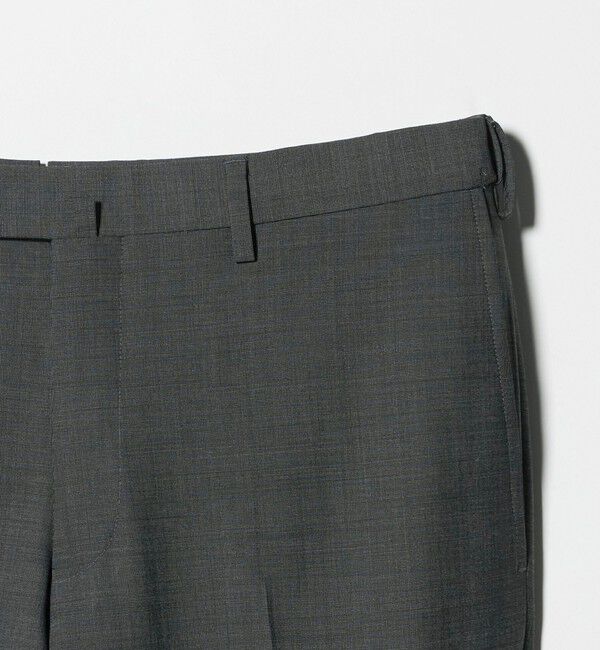 UNITED ARROWS「ピンヘッド トロピカル サイドエクステンド ノープリーツ スラックス COMFORT EASY‐MODEL ウォッシャブル 」|スラックス|