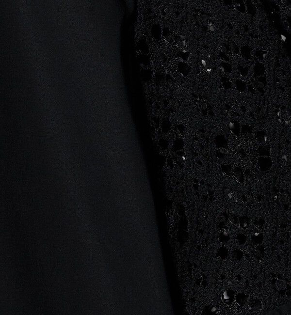 UNITED ARROWS「ラッセルレース コンビ シャツ ‐ウォッシャブル‐」|シャツ・ブラウス|