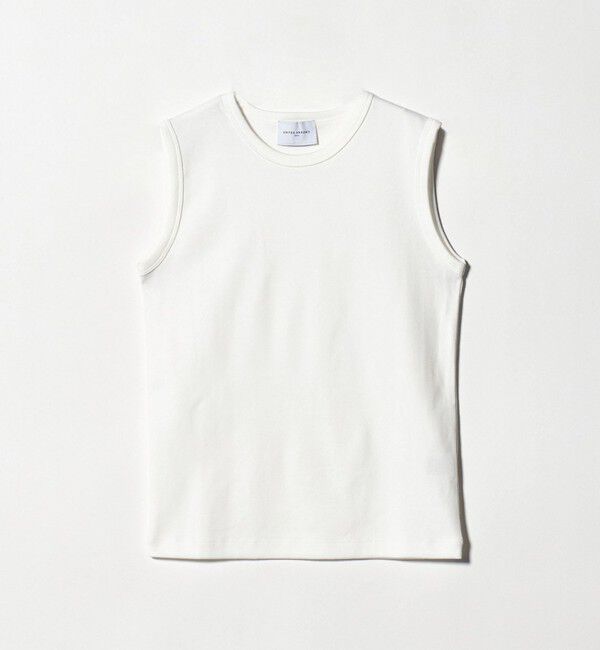 UNITED ARROWS「コットン フライス ノースリーブトップス」|Tシャツ・カットソー|WHITE