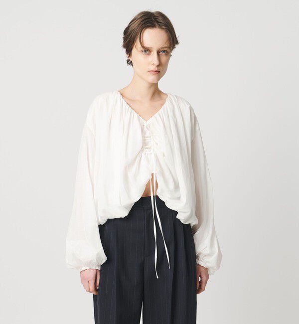 AEWEN MATOPH「＜AEWEN MATOPH＞バルーン2WAYブラウス ‐ ウォッシャブル ‐」|シャツ・ブラウス|