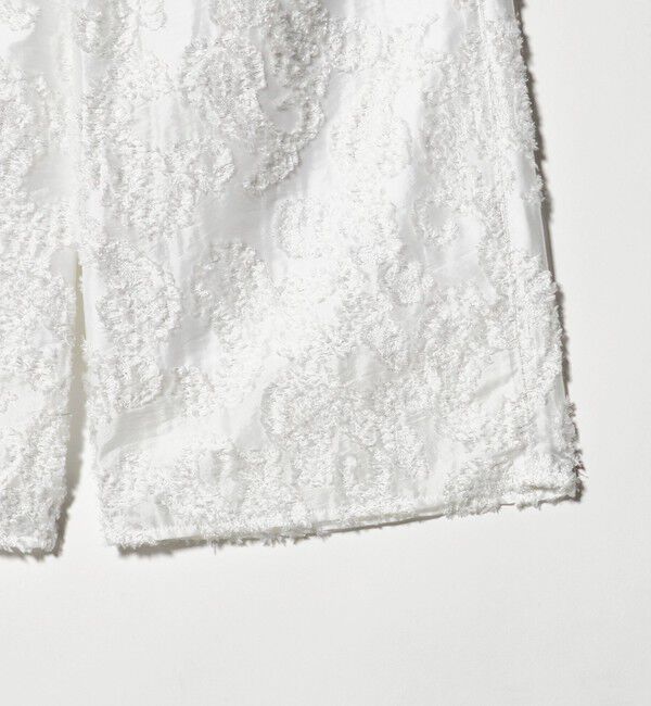 UNITED ARROWS「ラメ カット ジャガード ストレート パンツ ‐ウォッシャブル‐」|チノ|