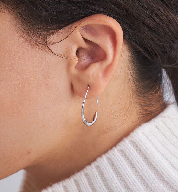 UNITED ARROWS green label relaxing「D シズクフープ ピアス」|ピアス|SILVER