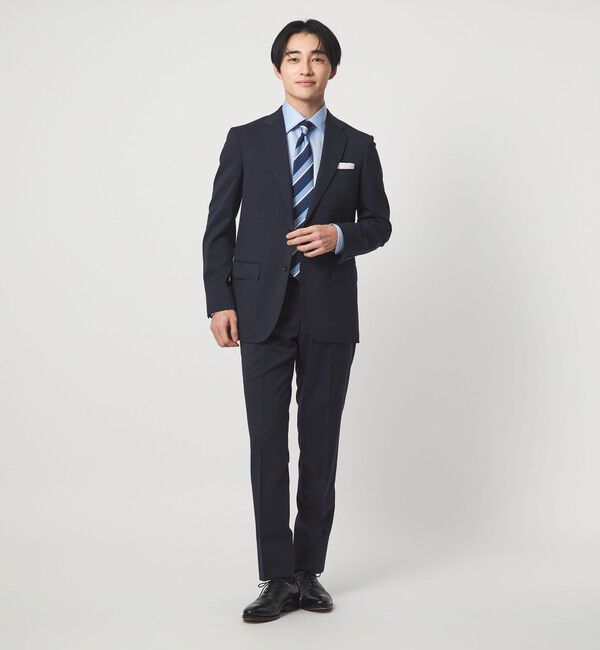 UNITED ARROWS green label relaxing「MODERATION SUIT 2B HC/BW- モデレーション スーツ ジャケット ＆ パンツ 上下セット 裾仕上げ済 -ストレッ」|スーツ|NAVY