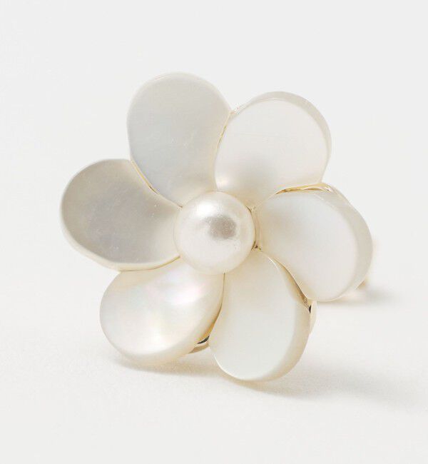 UNITED ARROWS green label relaxing「シェル フラワー ピアス」|ピアス|