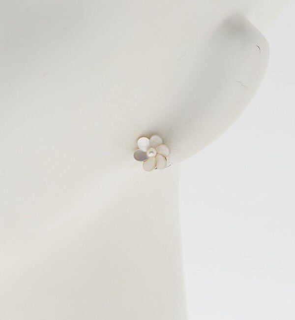 UNITED ARROWS green label relaxing「シェル フラワー ピアス」|ピアス|