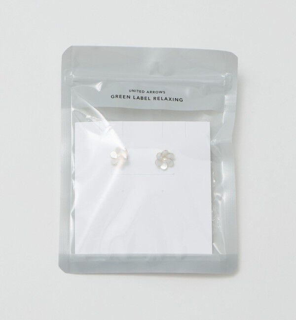 UNITED ARROWS green label relaxing「シェル フラワー ピアス」|ピアス|