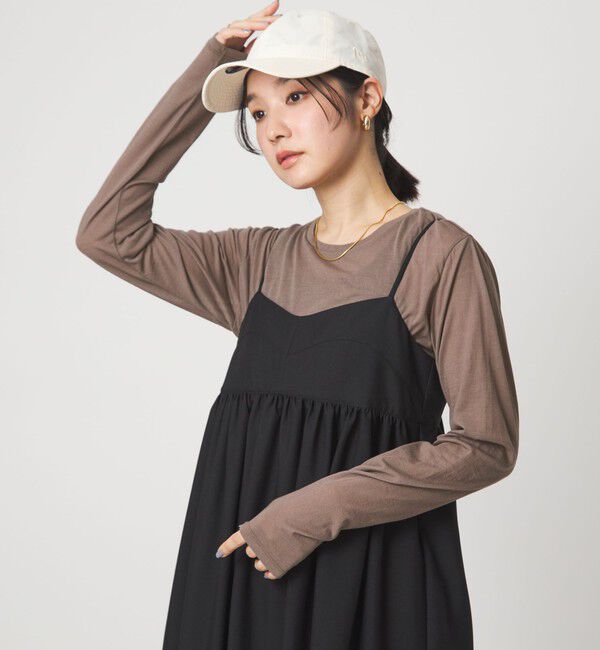 UNITED ARROWS green label relaxing「【WEB限定】＜at ease＞シアー テンジク ロングスリーブ カットソー」|Tシャツ・カットソー|