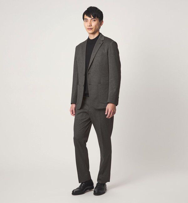 UNITED ARROWS green label relaxing「A+ プリントジャージ 2B スタンダード セットアップ ジャケット -ウォッシャブル・ストレッチ-」|テーラードジャケット|