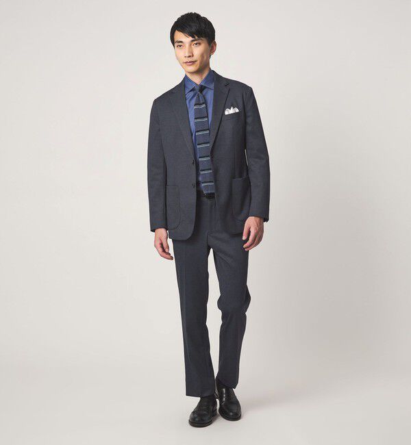 UNITED ARROWS green label relaxing「A+ プリントジャージ 2B スタンダード セットアップ ジャケット -ウォッシャブル・ストレッチ-」|テーラードジャケット|