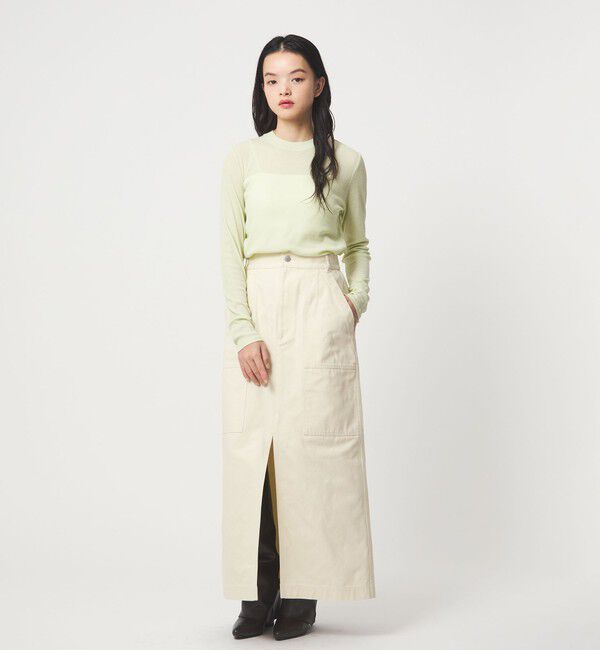 EMMEL REFINES「＜EMMEL REFINES＞EM ベイカーライク ステッチ スカート」|スカート|