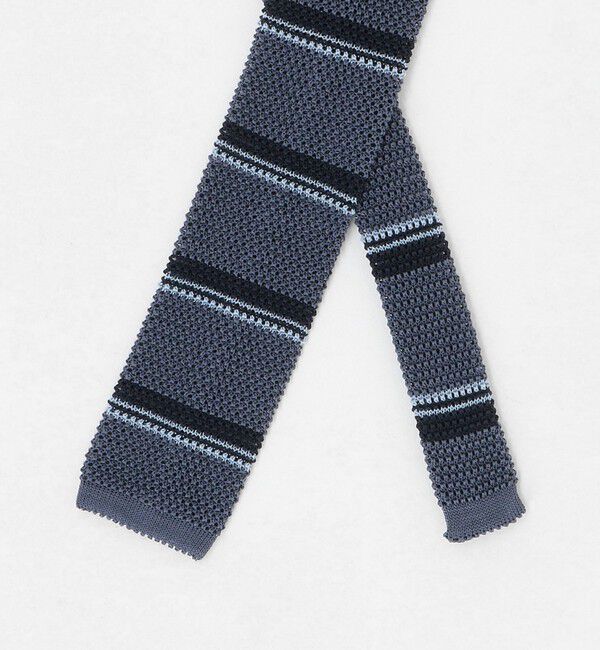 UNITED ARROWS green label relaxing「＜Bleck＞6.5cm ニット ボーダー ネクタイ」|ネクタイ・蝶ネクタイ|