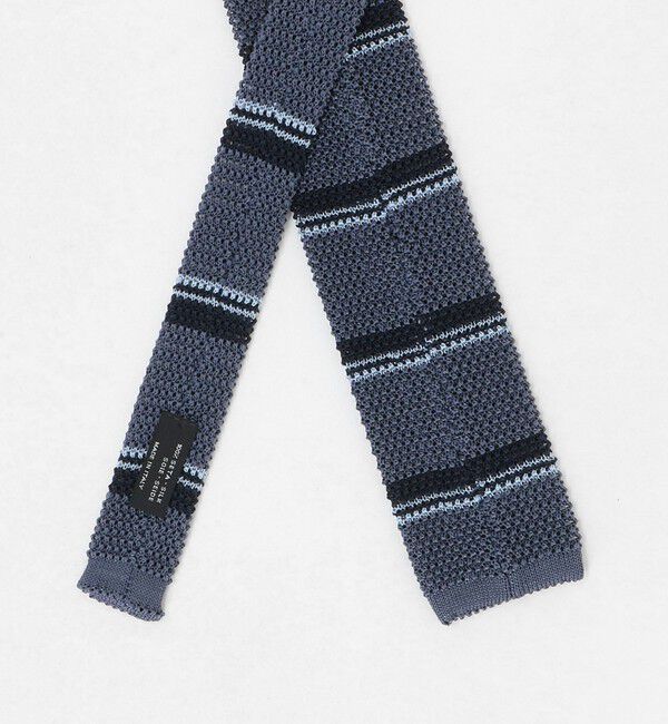 UNITED ARROWS green label relaxing「＜Bleck＞6.5cm ニット ボーダー ネクタイ」|ネクタイ・蝶ネクタイ|