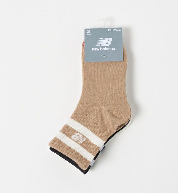 UNITED ARROWS green label relaxing「＜New Balance＞ラインソックス 3P / キッズ  」|ソックス|