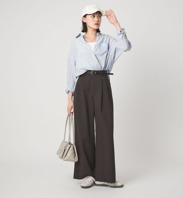 UNITED ARROWS green label relaxing「【結論シリーズ】リネン2WAYシャツ［size SHORTあり］」|シャツ・ブラウス|