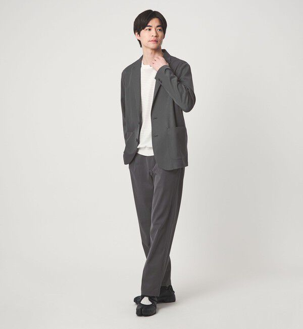 UNITED ARROWS green label relaxing「DICROS ポリエステル ツイル リラックス ジャケット -ストレッチ・撥水-」|テーラードジャケット|