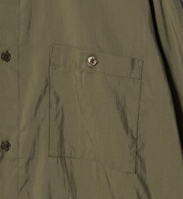 UNITED ARROWS green label relaxing「レーヨンナイロン ワッシャー ダブルパッチポケット レギュラーカラー シャツ」|シャツ・ブラウス|