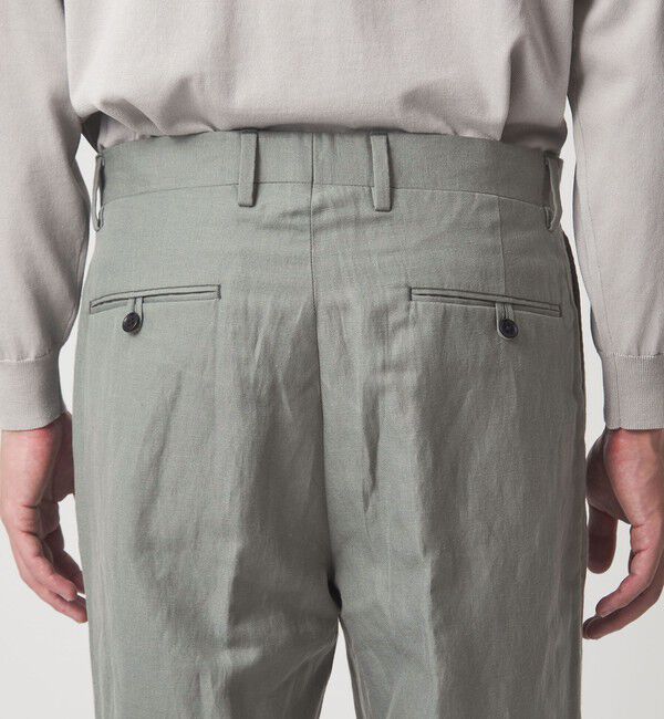 UNITED ARROWS green label relaxing「TW タンブラー 2プリーツ ワイド スラックス」|スラックス|