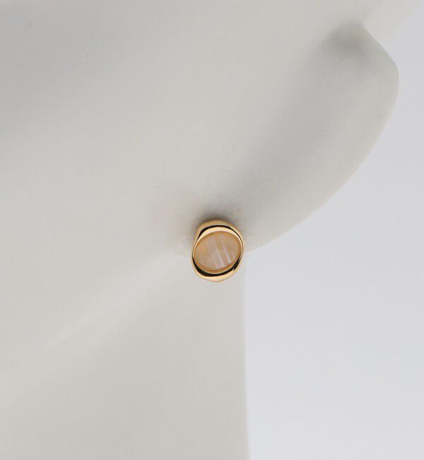 UNITED ARROWS green label relaxing「オーバルマーブル＆メタルフレーム ピアス」|ピアス|