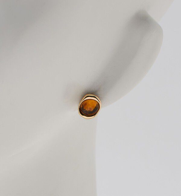 UNITED ARROWS green label relaxing「オーバルマーブル＆メタルフレーム ピアス」|ピアス|