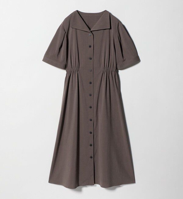 UNITED ARROWS green label relaxing「Vカラー フレア ボタン ワンピース」|ワンピース|