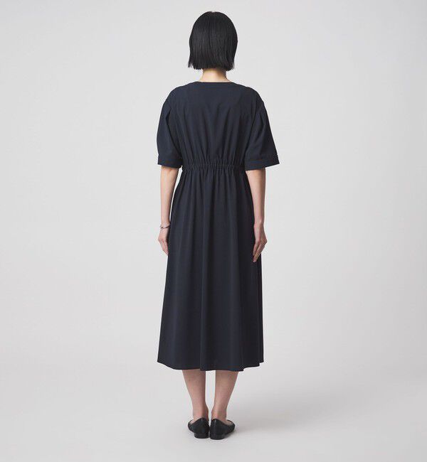 UNITED ARROWS green label relaxing「Vカラー フレア ボタン ワンピース」|ワンピース|