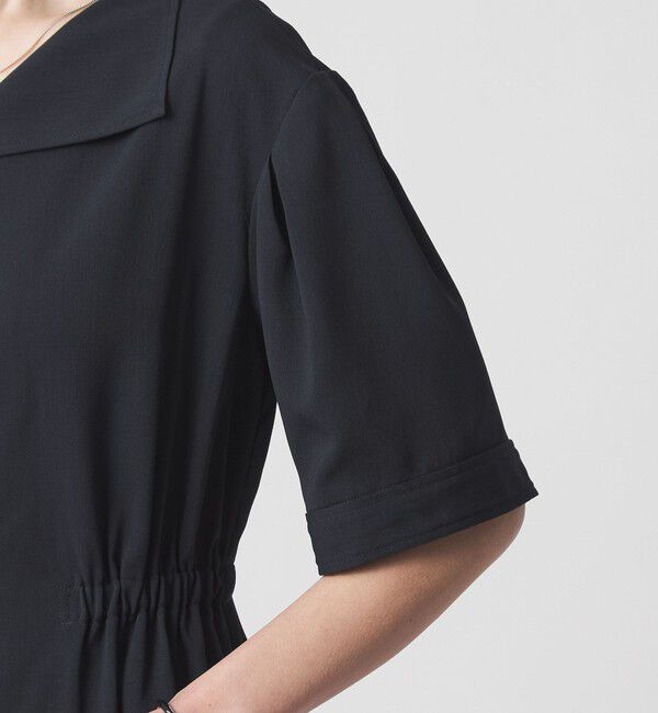 UNITED ARROWS green label relaxing「Vカラー フレア ボタン ワンピース」|ワンピース|