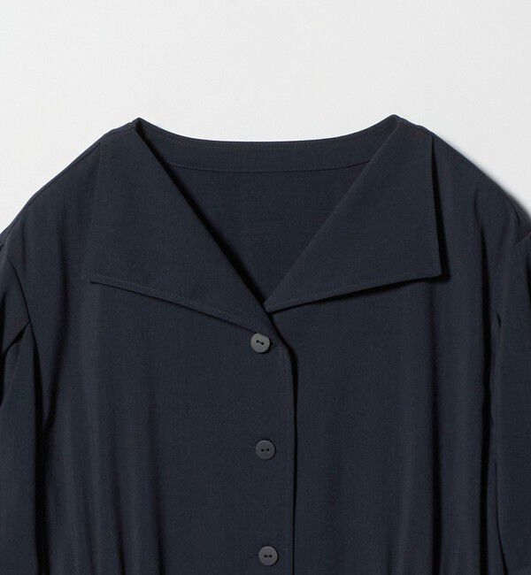 UNITED ARROWS green label relaxing「Vカラー フレア ボタン ワンピース」|ワンピース|