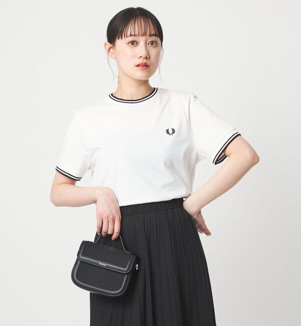 UNITED ARROWS green label relaxing「【WEB限定】＜FRED PERRY＞ツインティップ Tシャツ」|Tシャツ・カットソー|WHITE