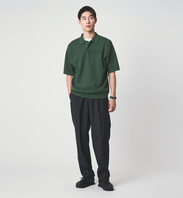 UNITED ARROWS green label relaxing「BREEZY ペーパー 半袖 ポロシャツ -ハンドウォッシャブル・抗菌・通気性-」|ポロシャツ|
