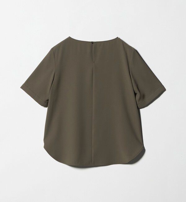 UNITED ARROWS green label relaxing「クルーネック ショートスリーブ ブラウス マシンウォッシャブル UVカット」|シャツ・ブラウス|