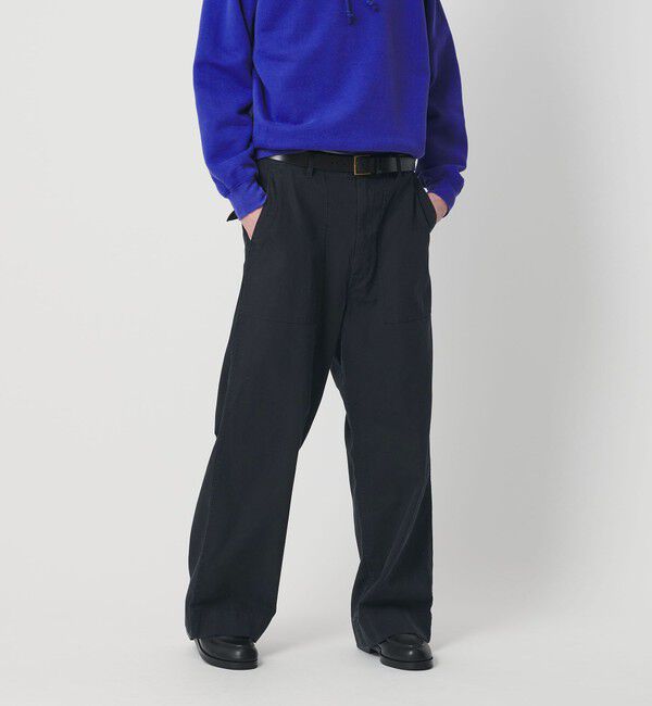 BEAUTY&YOUTH UNITED ARROWS「ヘリンボーン ツイル ベイカーパンツ」|チノ|BLACK