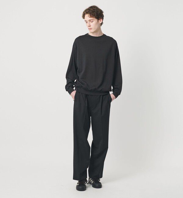 BEAUTY&YOUTH UNITED ARROWS「フィブリル ジャージー クルーネック ロングスリーブ カットソー」|Tシャツ・カットソー|