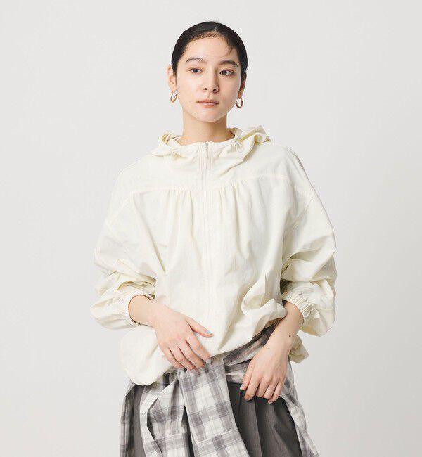 BEAUTY&YOUTH UNITED ARROWS「ナイロン ギャザーフードブルゾン ウォッシャブル」|ブルゾン・スタジャン|