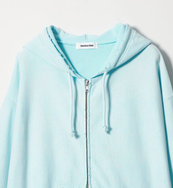 MONKEY TIME「サンフェード フレンチテリー フルジップ フーディー」|カーディガン|