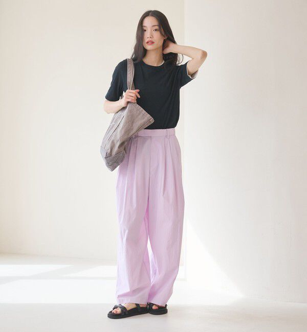 BEAUTY&YOUTH UNITED ARROWS「ナイロンコットン ワイドタックパンツ ウォッシャブル」|その他|