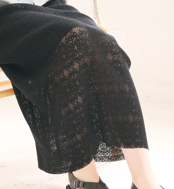 BEAUTY&YOUTH UNITED ARROWS「レースプリーツ タイトスカート ウォッシャブル」|タイト|