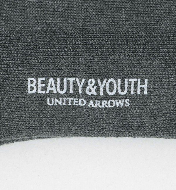 BEAUTY&YOUTH UNITED ARROWS「レイヤード リブ パイル クウォータ― ソックス」|ソックス|