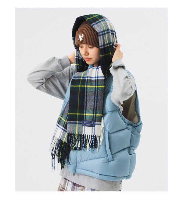 BEAMSBOY「HIGHLAND TWEEDS / チェック ストール 大」|マフラー|