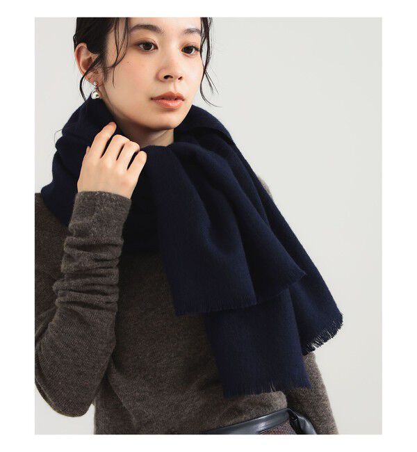 Demi-Luxe BEAMS 「AK+1 / ウール フリンジ ストール」|ストール|