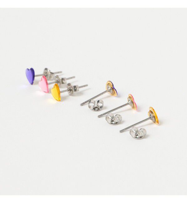 Ray BEAMS 「カラー ハート ピアス セット」|ピアス|