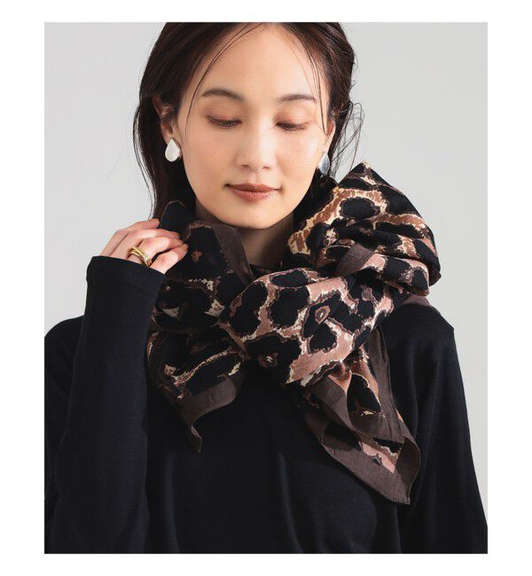 Demi-Luxe BEAMS 「manipuri / レオパード ストール」|ストール|