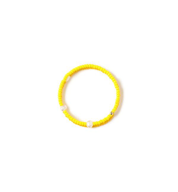 BEAMSBOY「淡水パール &times; ビーズ ブレス」|その他|YELLOW