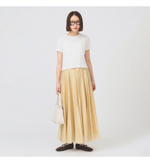 Ray BEAMS 「ORCIVAL / パターン メッシュ クルーネック Tシャツ」|Tシャツ・カットソー|