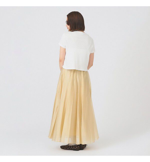 Ray BEAMS 「ORCIVAL / パターン メッシュ クルーネック Tシャツ」|Tシャツ・カットソー|