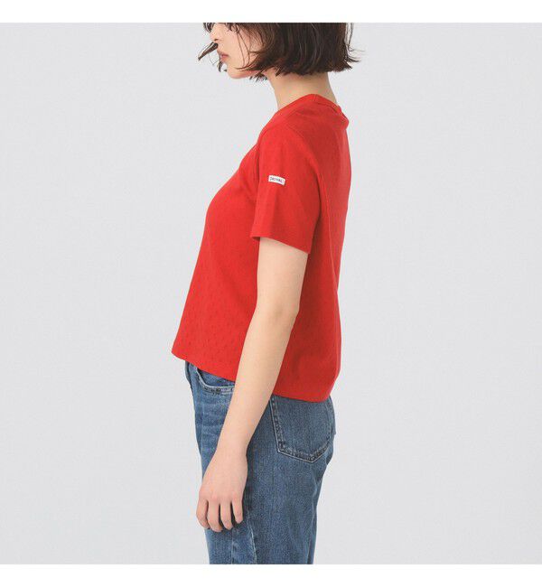 Ray BEAMS 「ORCIVAL / パターン メッシュ クルーネック Tシャツ」|Tシャツ・カットソー|