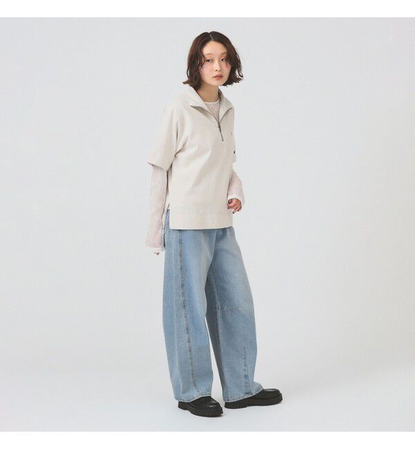 Ray BEAMS 「【別注】Champion / ハーフ ジップ Tシャツ」|Tシャツ・カットソー|