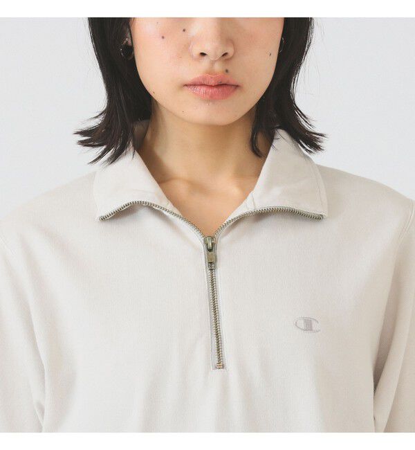 Ray BEAMS 「【別注】Champion / ハーフ ジップ Tシャツ」|Tシャツ・カットソー|