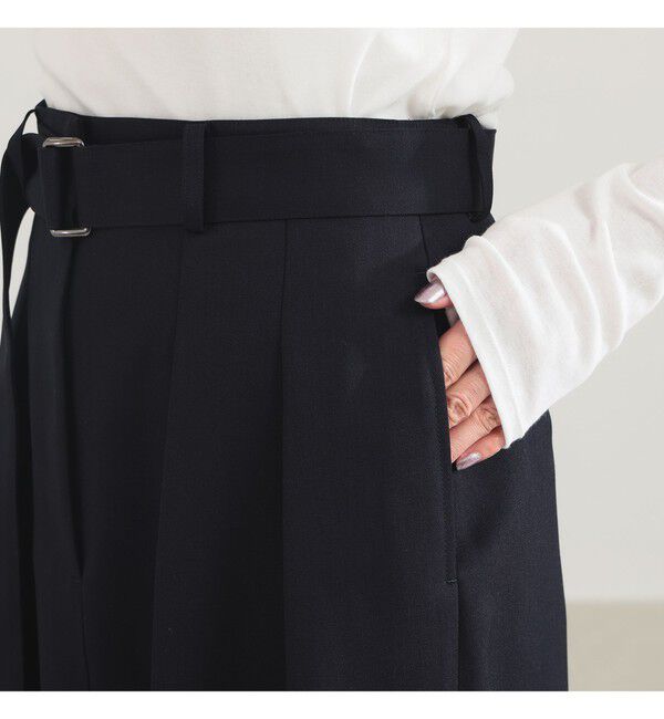 Demi-Luxe BEAMS 「ベルテッド コクーン スカート」|スカート|